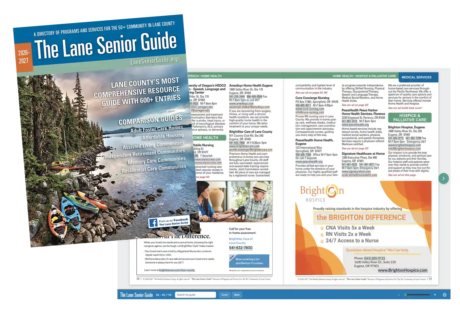 Lane Senior Guide interactive digital edition