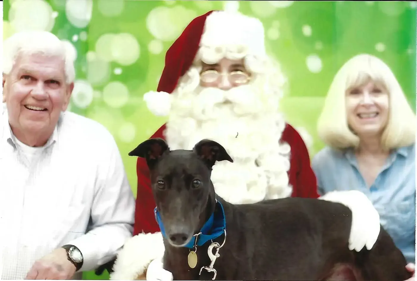 Bruce Johannes with Debby and Jo the Dog
